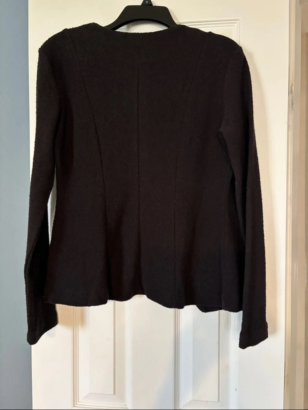 Black Button-Front Jacket - Picture 3 of 6